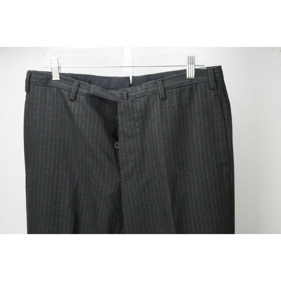 Incotex Gray Striped 100% Wool Mens Pants Trousers Sz 50 EU NEW